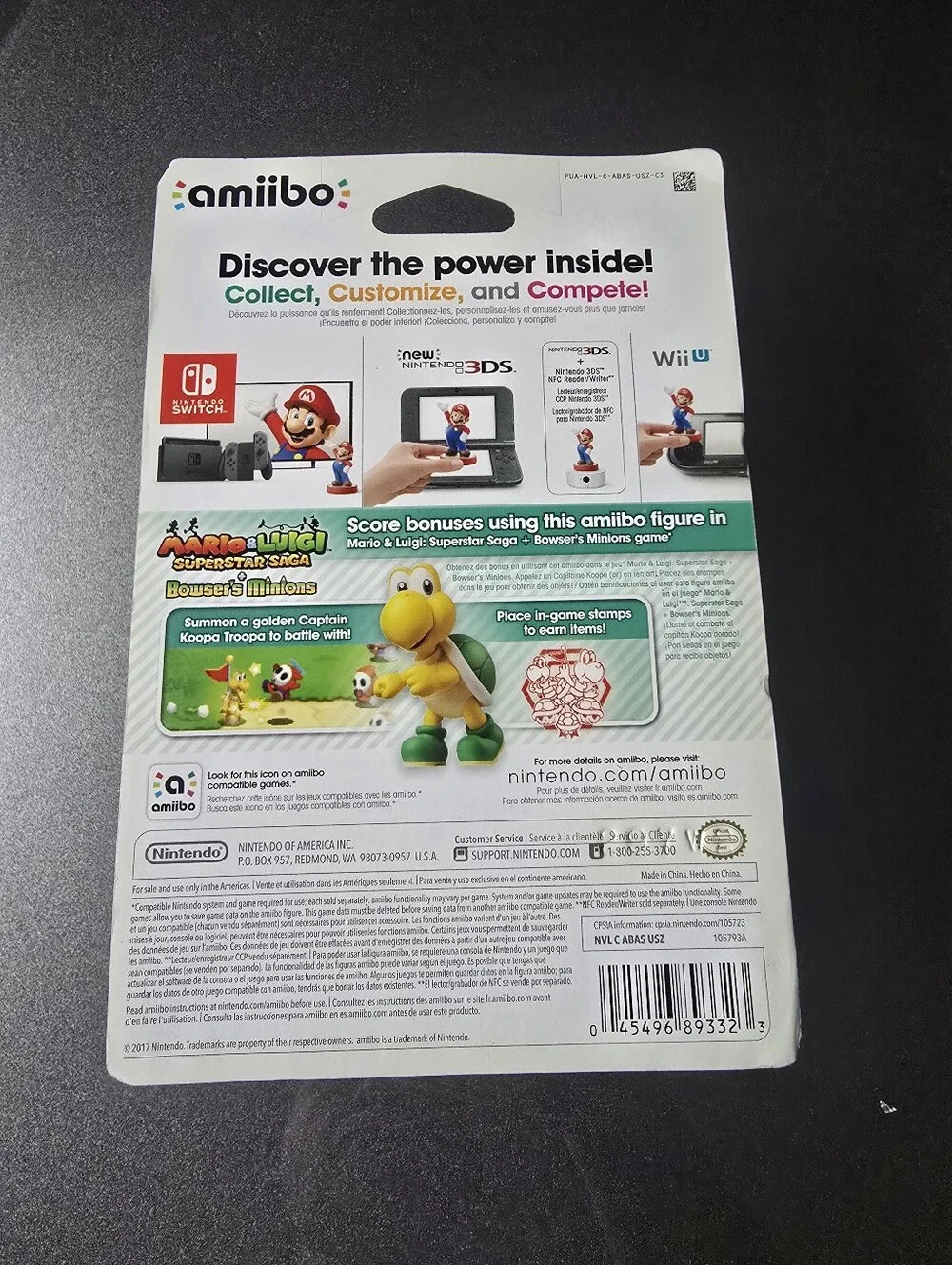 Nintendo Yellow & Green Koopa Troopa amiibo Figure